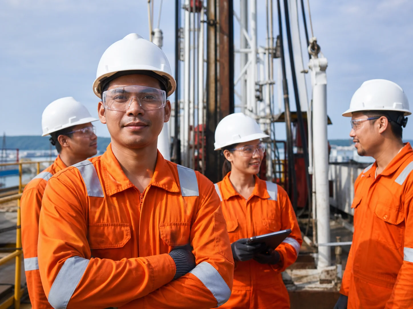 Tim engineer minyak dan gas profesional